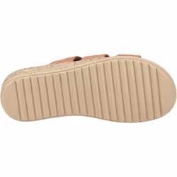 ) Hush Puppies Eden Gladiator Leather Women's Tan Sandals - Brown, 3 (Adults'