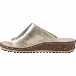 ) Hush Puppies Elissa Toepost Suede Women's Gold Sandals - Gold, 6 (Adults'