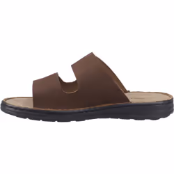 ) Hush Puppies Eugene Leather Men's Brown Sandals - Brown, 9 (Adults'