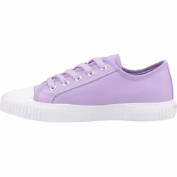 ) Hush Puppies Freya Canvas Textile Women's Lilac Trainers - Purple, 3 (Adults'
