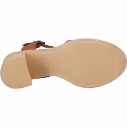 ) Hush Puppies Georgia Cork Leather Women's Tan Sandals - Brown, 7 (Adults'