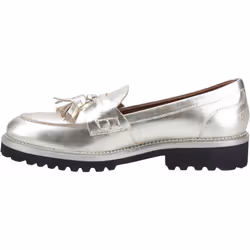 ) Hush Puppies Ginny Loafer Suede Women's Gold Loafers - Gold, 7 (Adults'