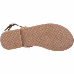 ) Hush Puppies Hadley Leather Women's Tan Sandals - Brown, 5 (Adults'