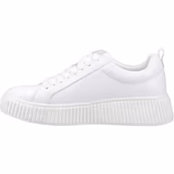 ) Hush Puppies Harlow Leather Women's White Trainers - White, 5 (Adults'