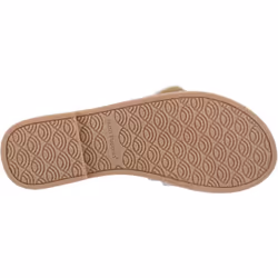 ) Hush Puppies Hayley Textile Women's Cream Sandals - Cream, 3 (Adults'