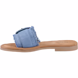) Hush Puppies Hayley Textile Women's Denim Sandals - Blue, 4 (Adults'