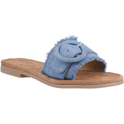 ) Hush Puppies Hayley Textile Women's Denim Sandals - Blue, 5 (Adults'