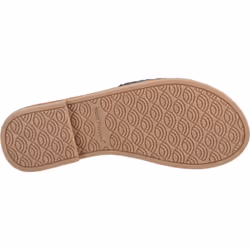) Hush Puppies Hetty Slide Leather Women's Black Sandals - Black, 8 (Adults'