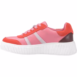 ) Hush Puppies Holly Suede Women's Fuchsia Trainers - Pink, 4 (Adults'