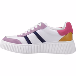 ) Hush Puppies Holly Suede Women's Multicoloured Trainers - White, 4 (Adults'