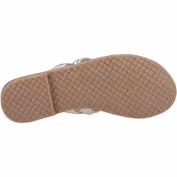 ) Hush Puppies Hope Leather Women's Gold Sandals - Gold, 6 (Adults'