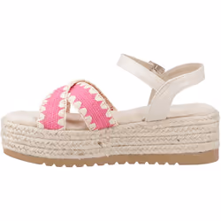 ) Hush Puppies Jemma Espadrille Polyurethane Women's Fuchsia Sandals - Pink, 5 (Adults'