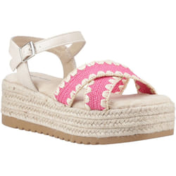 ) Hush Puppies Jemma Espadrille Polyurethane Women's Fuchsia Sandals - Pink, 7 (Adults'