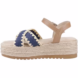 ) Hush Puppies Jemma Espadrille Polyurethane Women's Navy Sandals - Blue, 7 (Adults'