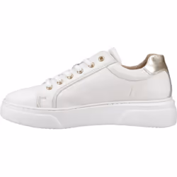 ) Hush Puppies Kathryn Leather Women's White Trainers - White, 5 (Adults'