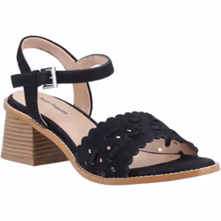 ) Hush Puppies Lacie Suede Women's Black Sandals - Black, 6 (Adults'