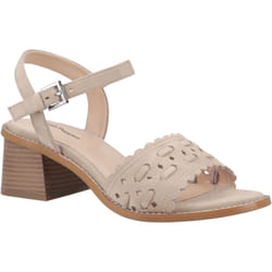 ) Hush Puppies Lacie Suede Women's Taupe Sandals - Brown, 6 (Adults'