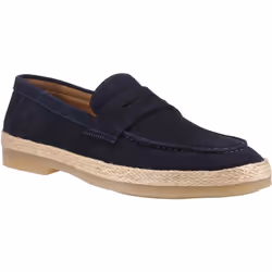 ) Hush Puppies Laurence Suede Men's Navy Loafers - Blue, 6 (Adults'