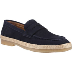 ) Hush Puppies Laurence Suede Men's Navy Loafers - Blue, 12 (Adults'