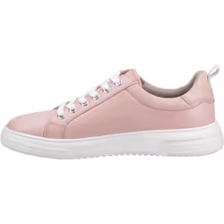 ) Hush Puppies Martha Leather Women's Pink Trainers - Pink, 6 (Adults'