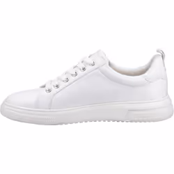 ) Hush Puppies Martha Leather Women's White Trainers - White, 4 (Adults'