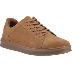 ) Hush Puppies Madden Suede Men's Tan Trainers - Brown, 10 (Adults'