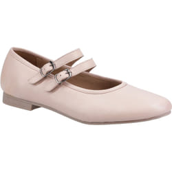 ) Hush Puppies Nancy Mary Jane Leather Women's Blush Flats - Pink, 6 (Adults'