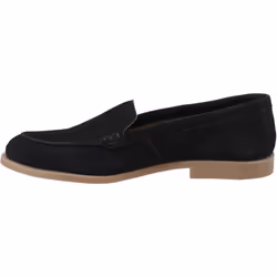 ) Hush Puppies Natasha Leather Women's Black Loafers - Black, 4 (Adults'