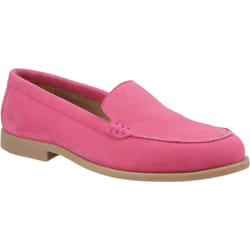 ) Hush Puppies Natasha Leather Women's Pink Loafers - Pink, 7 (Adults'