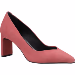 ) Hush Puppies Olivia Suede Women's Coral Shoes - Red, 8 (Adults'