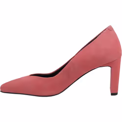 ) Hush Puppies Olivia Suede Women's Coral Shoes - Red, 8 (Adults'