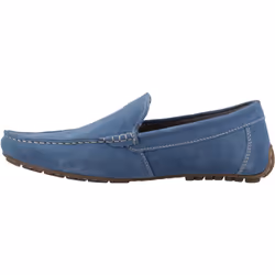 ) Hush Puppies Ralph Suede Leather Men's Blue Loafers - Blue, 11 (Adults'