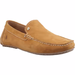 ) Hush Puppies Ralph Suede Leather Men's Tan Loafers - Brown, 8 (Adults'