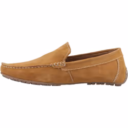 ) Hush Puppies Ralph Suede Leather Men's Tan Loafers - Brown, 8 (Adults'