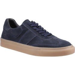 ) Hush Puppies Riley Suede Men's Navy Suede Trainers - Blue, 6 (Adults'