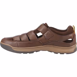 ) Hush Puppies Rucker Leather Men's Brown Sandals - Brown, 6 (Adults'