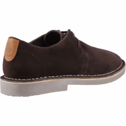 ) Hush Puppies Scout Suede Men's Chocolate Lace-Up Shoes - Brown, 9 (Adults'