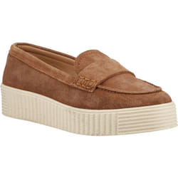 ) Hush Puppies Tamara Suede Women's Tan Loafers - Brown, 7 (Adults'