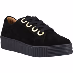 ) Hush Puppies Tamsin Suede Suede Women's Black Trainers - Black, 5 (Adults'