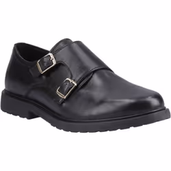 ) Hush Puppies Verity Leather Women's Black Shoes - Black, 4 (Adults'