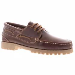 Hush Puppies Mens Boat Shoes Weston Boat Shoe Leather Lace Up brown UK Size 8