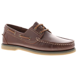 ) Hush Puppies Wilson Boat Sho Men's Shoes UK Size - Brown, 8 (Adults'