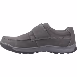 ) Hush Puppies Casper Leather Men's Grey Nubuck Loafers - Grey, 7 (Adults'