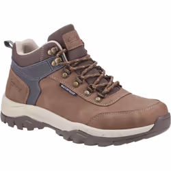 ) Cotswold Overbury Polyurethane Men's Brown Hiking Boots - Brown, 10 (Adults'