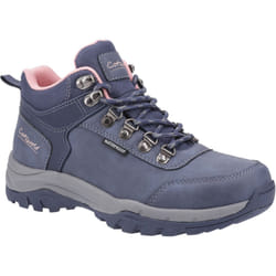 ) Cotswold Overbury Polyurethane Women's Navy Hiking Boots - Blue, 4 (Adults'