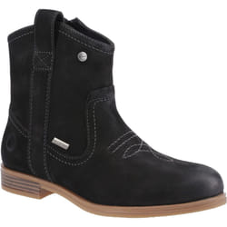 ) Cotswold Signet Leather Women's Black Boots - Black, 4 (Adults'