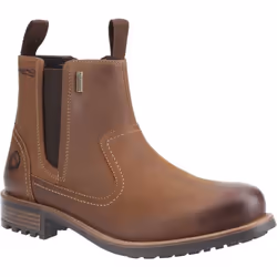 ) Cotswold Worcester Leather Men's Light Brown Ankle Boots - Brown, 11 (Adults'