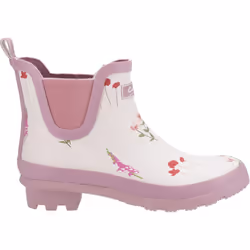 ) Cotswold Wildflower Ankle Rubber Women's Pink Wellington Boots - Pink, 7 (Adults'