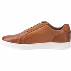 ) Hush Puppies Madden Leather Men's Tan Trainers - Brown, 6 (Adults'