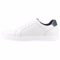 ) Hush Puppies Madden Leather Men's White Trainers - White, 6 (Adults'